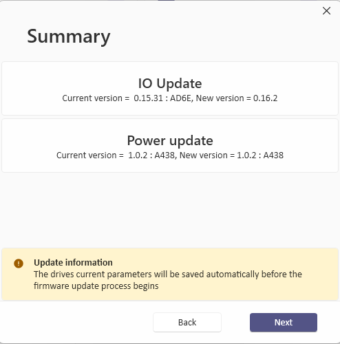 Update version changes